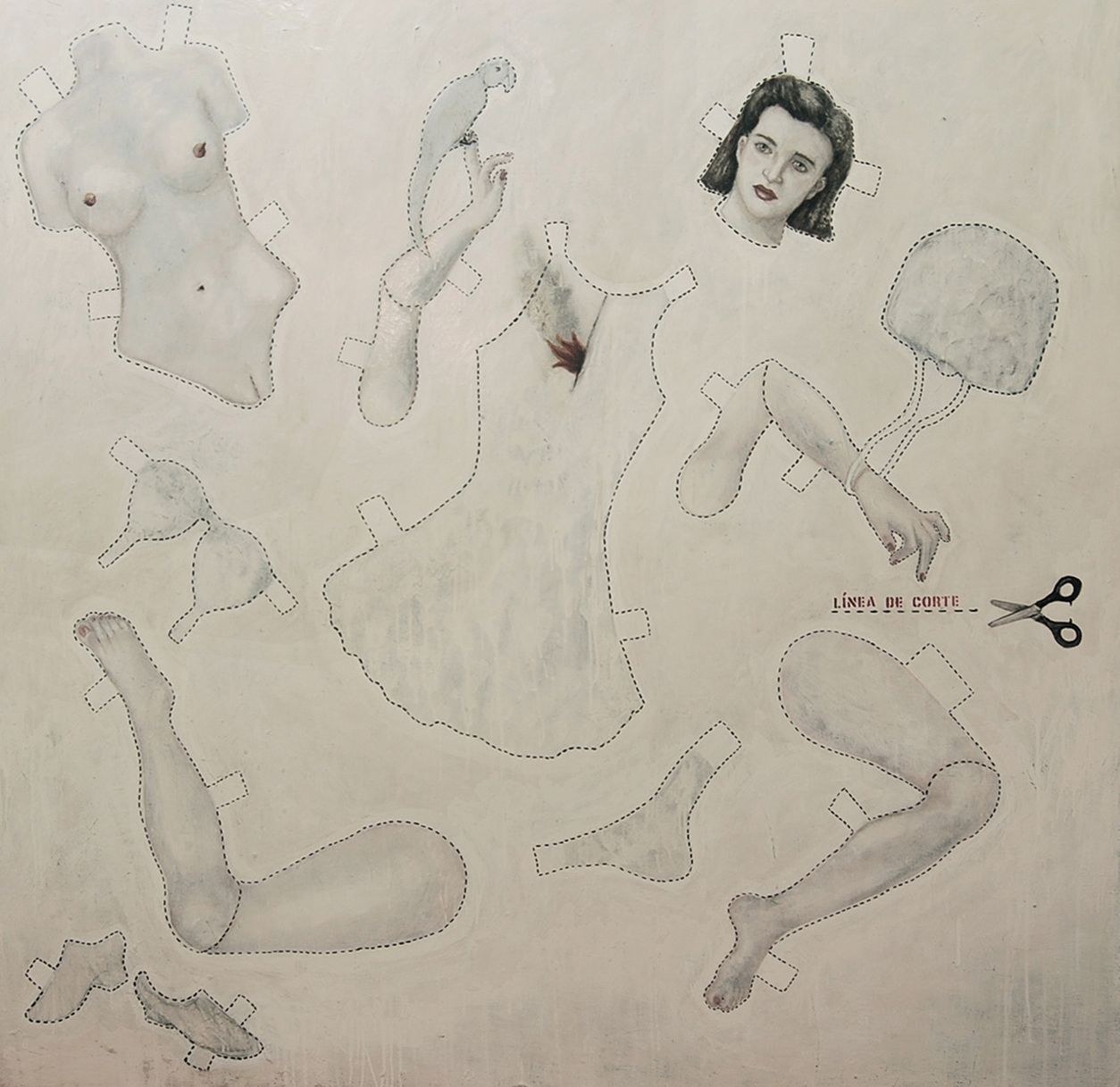 Fuego Interno, 2010, óleo sobre tela, 150 x 150 cm/ Mari Carmen Carrillo