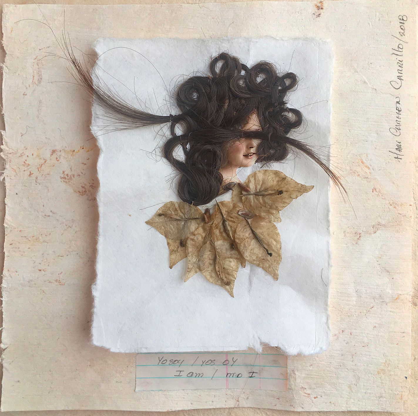 Yo soy - yos oY # 5, 2018/ collage/ 24 x 24 cm.